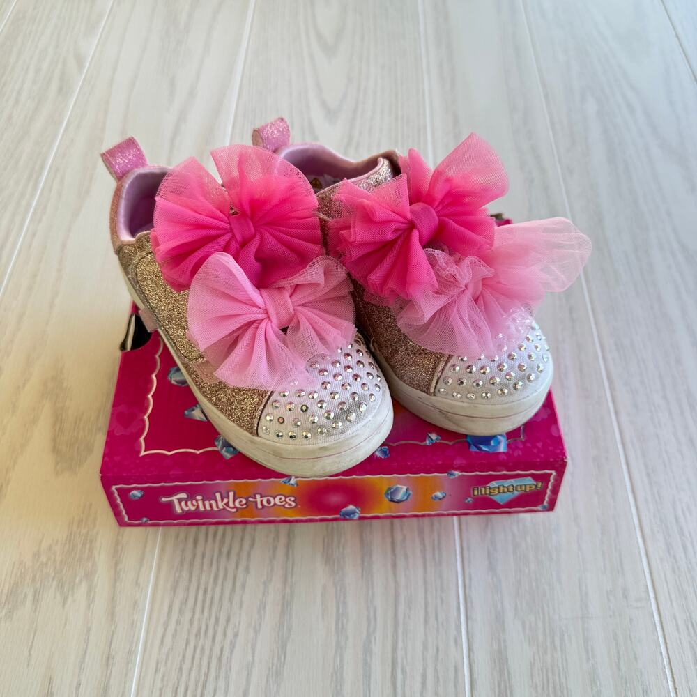 Skechers Twinkle Toes Twi-Lites 2.0 Tutu Cute Girls Size 9